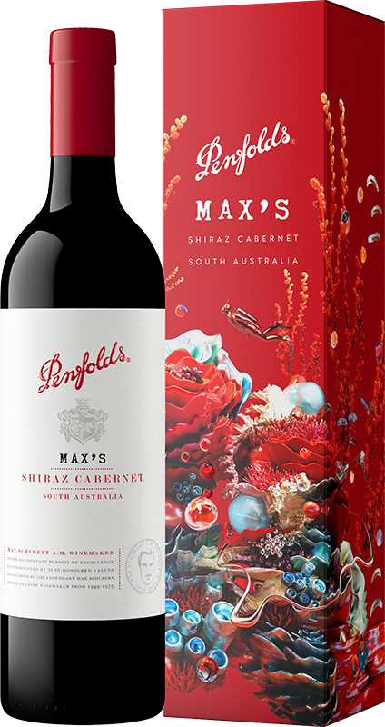 Penfolds Max's Shiraz Cabernet in Presentation Gift Box