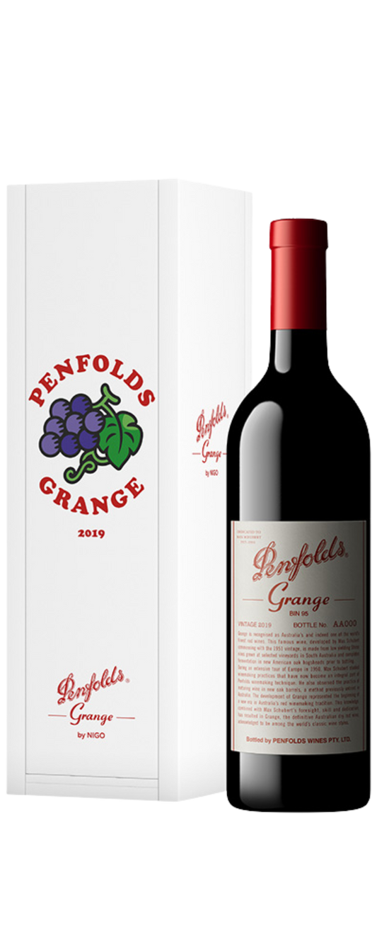 Penfolds Grange Bin 95 2019 in Gift Box by Nigo